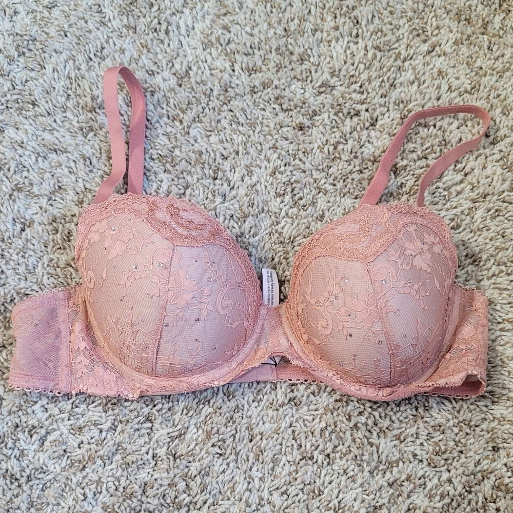 Pink bra